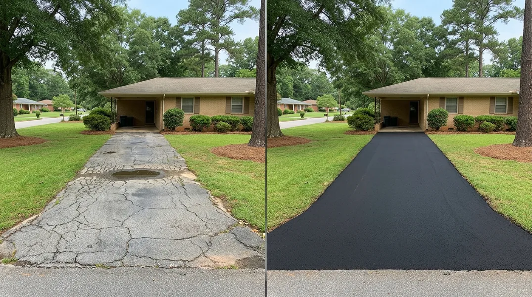 Asphalt vs Concrete Driveways in Greenville: Which Handles Red Clay and Summer Heat?