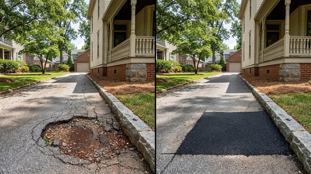 Potholes and Heaved Edges: When to Repair or Replace a Greenville Driveway